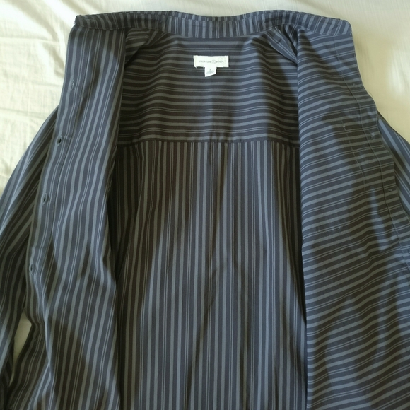 NWT Treasure & Bond Oversized Gray Stripe Button Up Size S - Picture 11 of 16